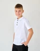 Футболка поло для хлопчика короткий рукав Bosskids (2237) зріст 146 см Білий - зображення 2