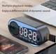 Електронний настільний годинник і Bluetooth колонка Clock Speaker G30 з FM радіо чорний - зображення 2