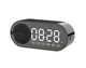 Електронний настільний годинник і Bluetooth колонка Clock Speaker G30 з FM радіо чорний - зображення 4