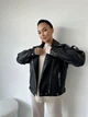 Жіноча куртка колір чорний 42-46 oversized (710) - зображення 1