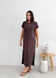 Платье женское свободного кроя ART KNIT шоколад Маргарет, XL 036882 - изображение 3