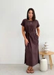 Платье женское свободного кроя ART KNIT шоколад Маргарет, XL 036882 - изображение 9