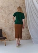 Женская футболка вязаная ART KNIT изумруд, S 040594 - изображение 4