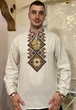 Чоловіча вишиванка Merezhka Святослав 50 Бежевий (LM944) - изображение 6