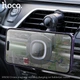 Тримач для мобільного з БЗП HOCO HW30 Crown magnetic wireless charging car holder (air outlet) Black Metal Gray (6942007646925) - изображение 8