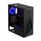 Корпус для игрового ПК Marvo Tazos 110 CA-119 BK (форматы ATX, Micro ATX и Mini-ITX, закаленное стекло) - Черный - изображение 5