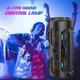 Безпровідна колонка з RGB-підсвічуванням і пультом ДК Sing-e ZQS4243 2x8W, 1800 mAh Чорний 38565 - зображення 10