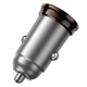 Автомобильное зарядное устройство Hoco NZ16A (адаптер, USB, Type-C, 12-24V, 43 W, быстрая зарядка) - Серый - изображение 5