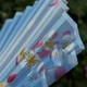 Веер складной в китайском стиле Голубой - изображение 6