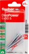 Дюбель Fischer DuoPower 6 х 50 мм S із шурупом 4 шт (537660) - зображення 2