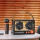 Bluetooth колонка QD03 Transparent із мікрофоном Black - зображення 3