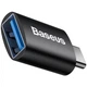 Переходник Baseus Ingenuity Series Mini Type-C to USB 3.1 (ZJJQ000001) Black - изображение 1
