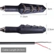 Динамические LED поворотники LAMB (гибкие, с габаритами, 2 шт, жёлтые, 12V, IP67) - изображение 3