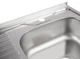 Кухонна мийка Brinex 6060-R 0.6 мм, накладна BRIN6060RSAT06 - зображення 5