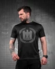 Чоловіча футболка Black Oblivion з принтом орел Black S - зображення 1