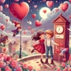 Открытка 10х10 см 4SU_PC0281_1010DS для влюблённых - изображение 5
