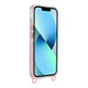 Чехол TPU+PC LanyardCase with MagSafe для iPhone 13 / 14 pink - изображение 3
