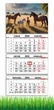 Календарь настенный квартальный на 2026 год на три пружины, Apriori, год Лошади, Лошадь, символ года Лошадь, Horses , 29,7х61см , 25 вид - изображение 1
