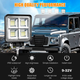 Фара світлодіодна 64 LED 192W, додаткова фара LED 12/24V (106х106х25мм) - зображення 4