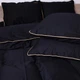 Комплект постельного белья MirSon Satin ELIT Black Pearl Corner 143 x 210 см (2200001484306) - изображение 6