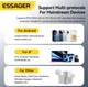 Зарядний пристрій Essager 33W GaN TypeC USB Цифровий дисплей PD+QC Швидка зарядка для Apple iPhone, iPad, MacBook, Samsung, Xiaomi, для ноутбуків Black - зображення 9