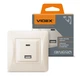Розетка USB-A+USB-C PD20W кремовая VIDEX BINERA - изображение 1