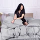 Простынь на резинке MirSon Satin Premium 0251 Skyline 150 х 200 см (2200001087088) - изображение 2