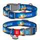 Нашийник WAUDOG Nylon з QR адресником, пластикова пряжка-фастекс "Прапор" S (4823089350110) - изображение 1