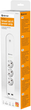 Listwa zasilająca Denver 3in1 + 2x USB 1.5 m White (SHP-310U) - obraz 3