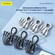 Кабель для зарядки Foneng XS10 Type-C 3A Type-C на Type-C + Type-C 60W 1.2 м 2-в-1 универсальный смарт интернет шнур для быстрой зарядки айфона iPhone телефона ноутбука смартбука павербанка роутера шнуры для ноутбуков смартфонов и планшетов белый - изображение 5