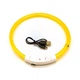 Світлодіодний LED нашийник Lesko L-18 Yellow M USB водовідштовхувальний, що світиться, для собак і котів - зображення 4