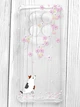 Чехол с утолщёнными углами на Xiaomi Redmi Note 15 5G Котик и сакура (принт 283) - изображение 1