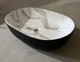 Раковина накладна MIXXUS PREMIUM ELLIPSE-0105 MARBLE-BLACK 600х400х150mm (MP6565) - зображення 8