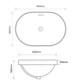 Раковина врізна на стільницю MIXXUS PREMIUM ELLIPSE-1601 600х400х190mm (перелив) (MP6569) - изображение 8