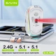 Мышь аккумуляторная BAVIN G-K-992 RGB Wireless 2.4G Plug-and-play DPI Bluetooth 5.1 White - изображение 7