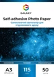 Фотобумага Galaxy A3 (50л) 115г/м2 Самоклейка глянец (GAL-A3SAMHG115-50) - изображение 1
