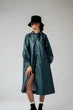 Жіночий дизайнерський дощовик плащ тренч Parasol'ka смарагдовий Emerald (S-L) oversize one size, плащ вільного крою водонепроникний, дощовик з капюшоном - изображение 8