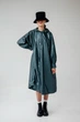 Жіночий дизайнерський дощовик плащ тренч Parasol'ka смарагдовий Emerald (S-L) oversize one size, плащ вільного крою водонепроникний, дощовик з капюшоном - изображение 9