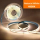 Світлодіодна стрічка COB LED 5м USB 5V 320 діод/м природнє біле світло з сенсорною кнопкою - зображення 2