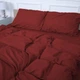 Комплект постельного белья MirSon №19-1655 Garnet Mikrosatin Premium 200 x 220 см (2200007236701) - изображение 1