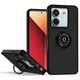 Чохол Fiji Colorframe для Poco M7 Pro 5G матовий з кільцем підставкою Black - зображення 1