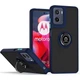 Чохол Fiji Colorframe для Motorola G05 матовий бампер з кільцем підставкою Dark Blue - зображення 1