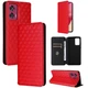 Чохол Deexe Rhombus Book для Motorola Edge 50 Fusion - Red - зображення 6