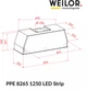 Вытяжка Weilor PPE 8265 SS 1250 LED Strip - изображение 11
