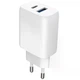 Быстрая зарядка Proove Silicone Power 2 30W (Type-C + USB) + Cable Type-C to Type-C (1m) white (WCSP23011002) - изображение 2