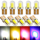 Автомобільна лампочка T10 W5W COB LED Жовтий - зображення 5