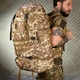 Тактический рюкзак Baksik 50 л с системой крепления Molle и липучкой пиксель 65х45х20 см - изображение 1