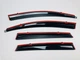 Дефлекторы окон (ветровики) для Honda CR-V 2012-2017 с нерж. хром полоской 4 шт. (HAWK) - изображение 5