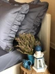 Комплект постільної білизни Cozy з рюшами темно-сірий Односпальний 140*200 см, простирадло 130*240 без резинки - изображение 6