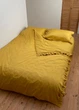 Комплект постільної білизни Cozy з рюшами медовий Двоспальний 180*200 см, простирадло 160*200*20 на резинці - изображение 6